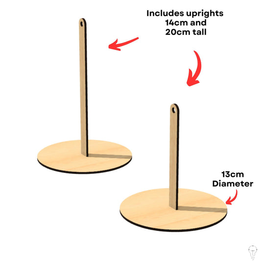 Portable Hanging Yarn Holder SVG Files for Laser Cutting