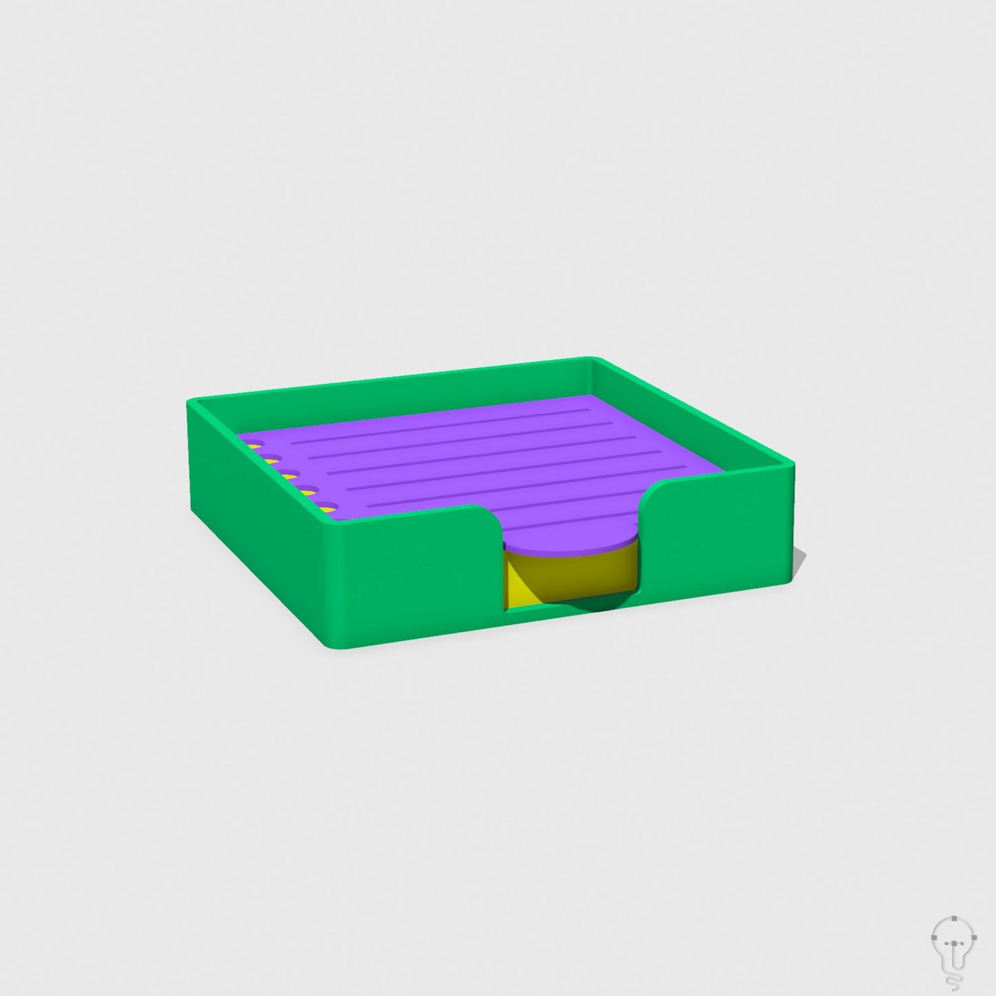 Post-it case and To Do List stencil set template STL Files for 3D Printing