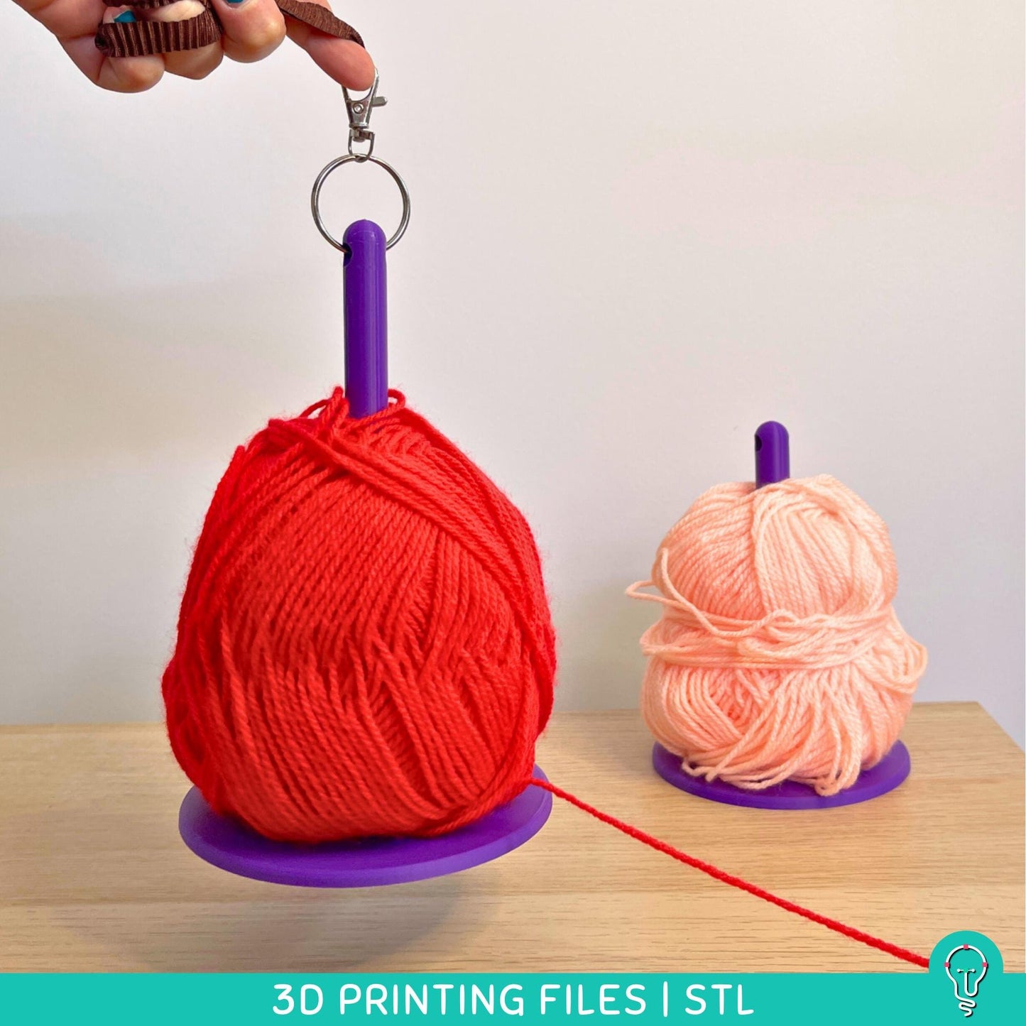 Portable Hanging Yarn Holder STL Files for 3D Printing
