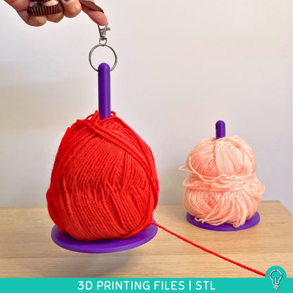 Portable Hanging Yarn Holder STL Files for 3D Printing