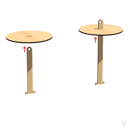 Portable Hanging Yarn Holder SVG Files for Laser Cutting