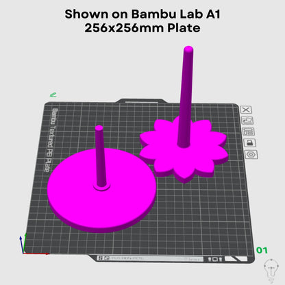 Rotating Yarn Holder STL Files for 3D Printing