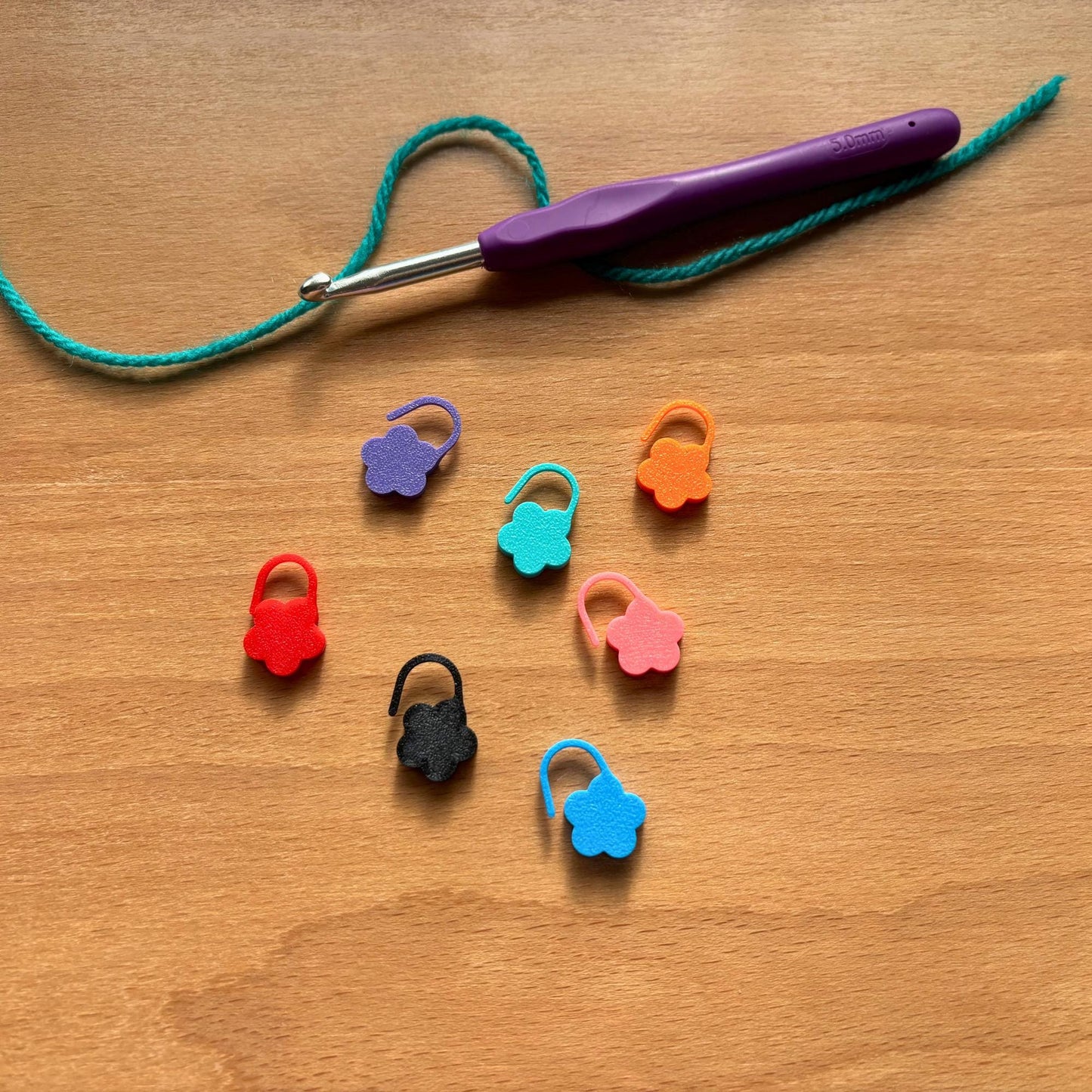 Flower Stitch Marker | Set of 20