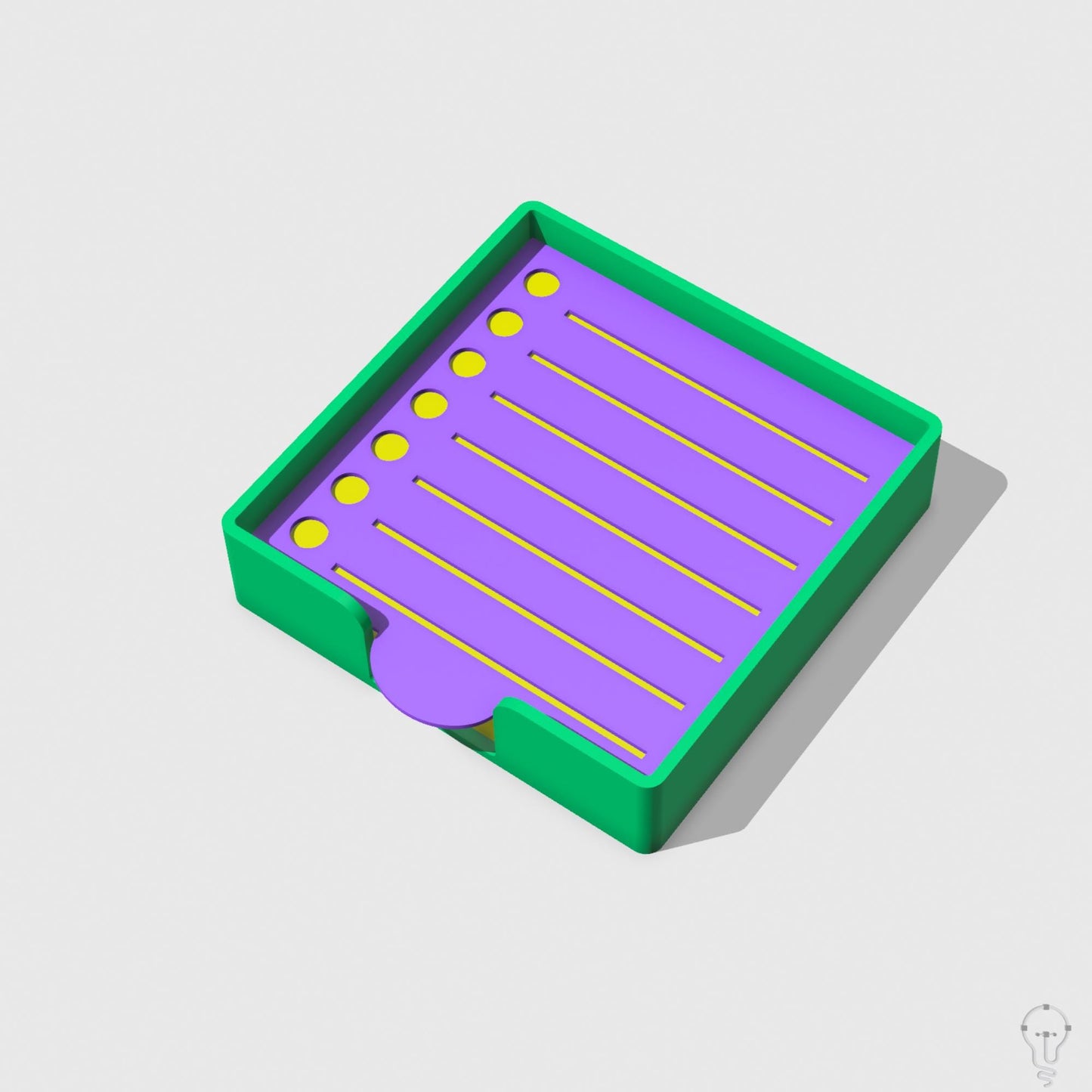 Post-it case and To Do List stencil set template STL Files for 3D Printing