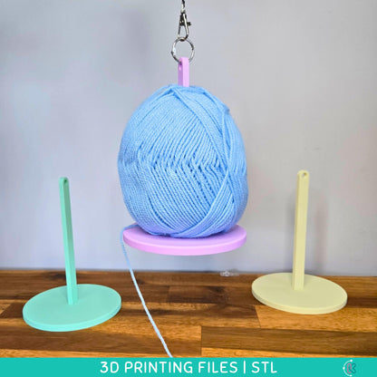 Portable Hanging Yarn Holder STL Files for 3D Printing