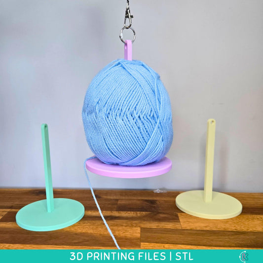 Portable Hanging Yarn Holder STL Files for 3D Printing