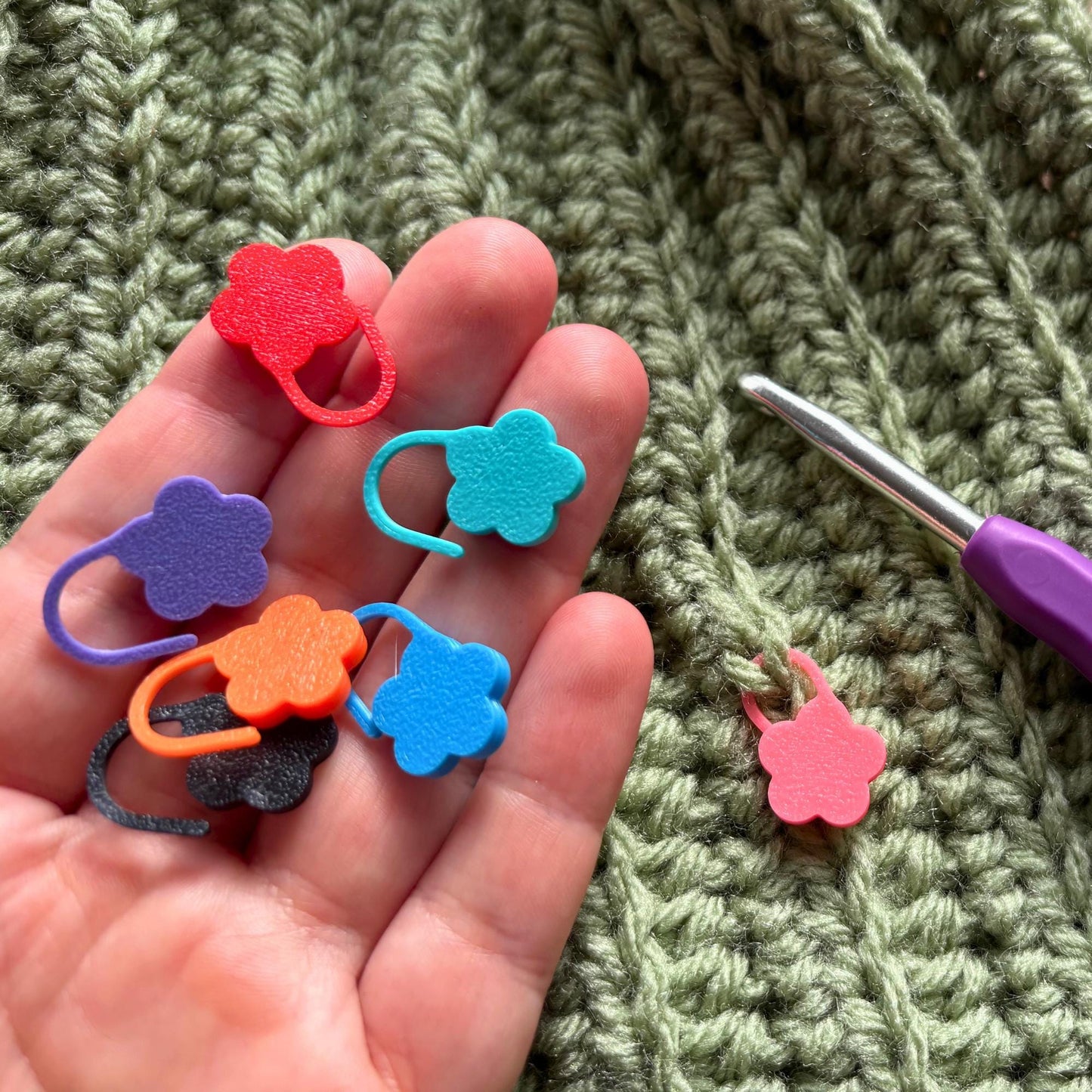 Flower Stitch Marker | Set of 20