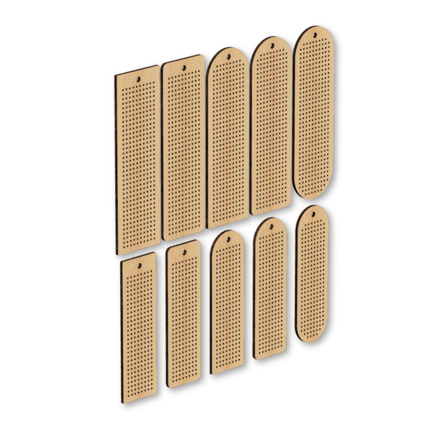 Cross stitch Bookmark Bundle SVG Files for Laser Cutting