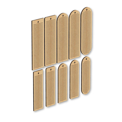 Cross stitch Bookmark Bundle SVG Files for Laser Cutting