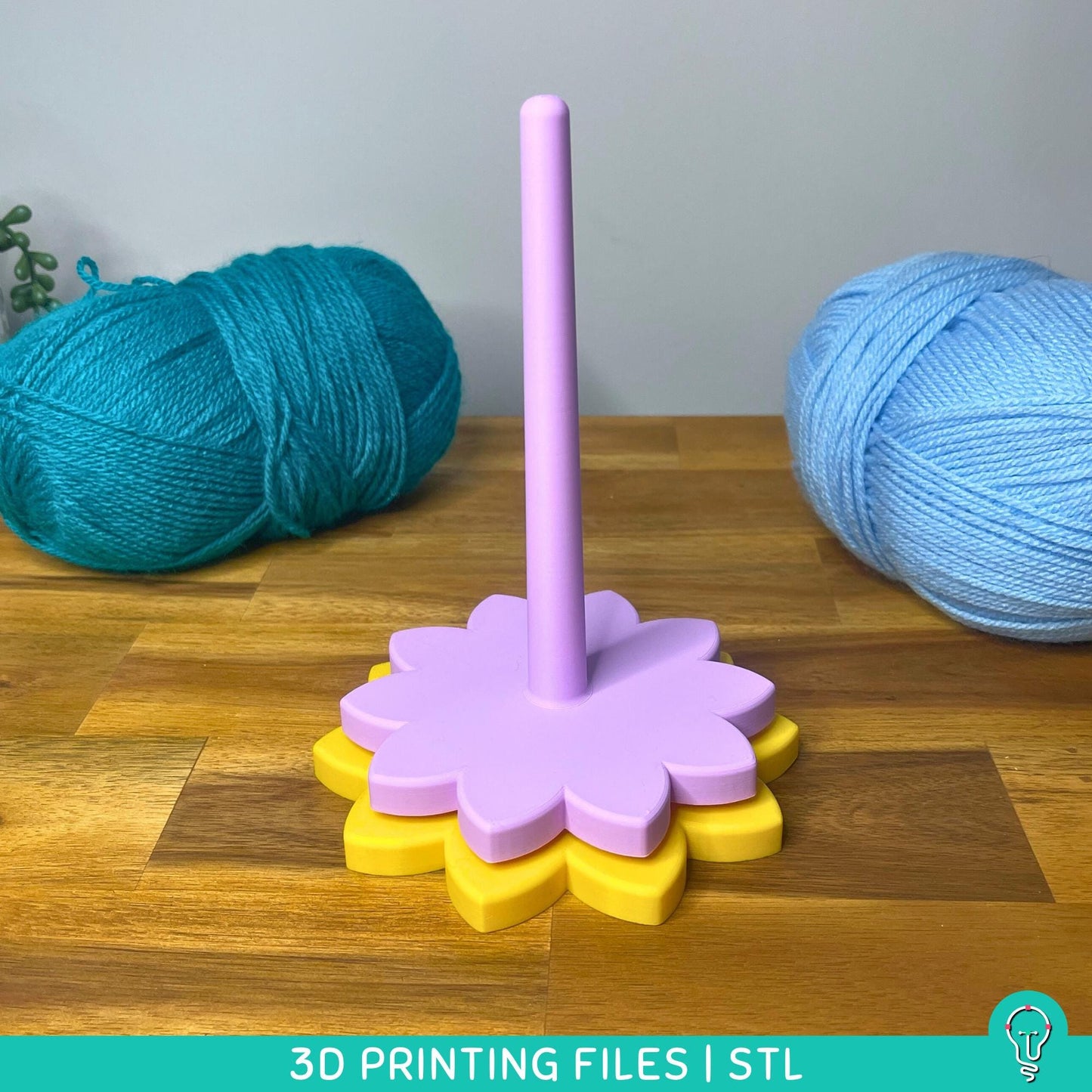 Rotating Yarn Holder STL Files for 3D Printing