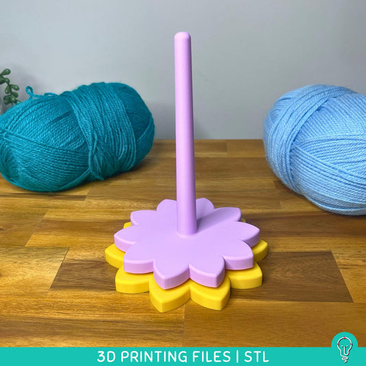 Rotating Yarn Holder STL Files for 3D Printing
