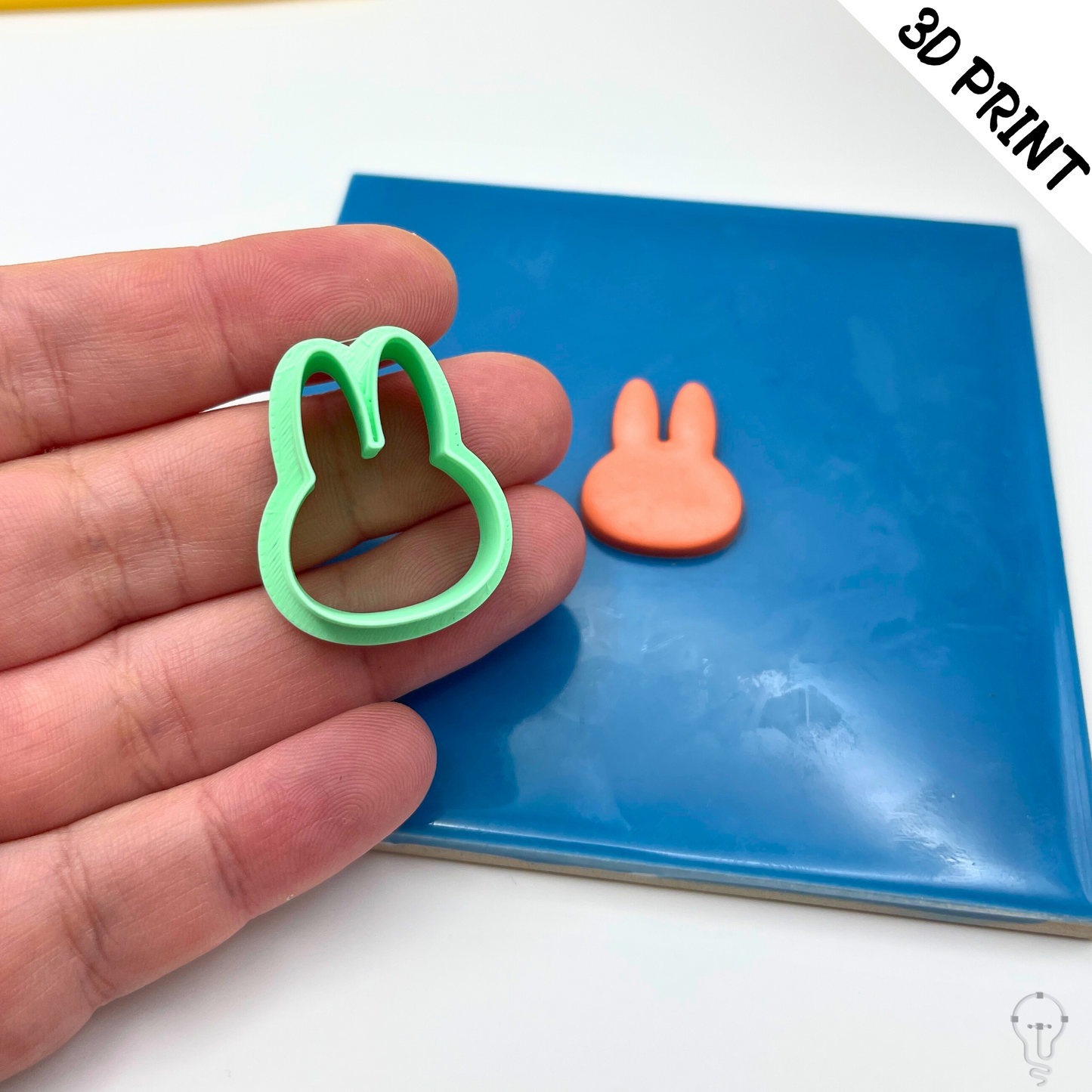 This is a 3D Print file for a Bunny Rabbit shaped cutter - perfect for all sorts of crafts like polymer clay, air dry clay, cookies, ceramics and more. Easy to print and use!