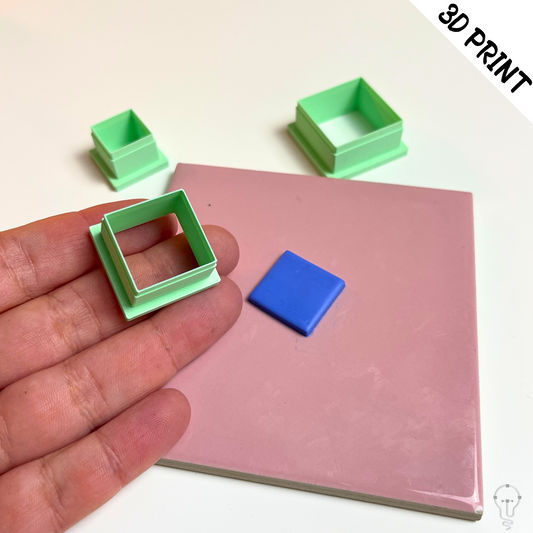 This is a 3D Print file for a Square shaped cutter - perfect for all sorts of crafts like polymer clay, air dry clay, cookies, ceramics and more. Easy to print and use!