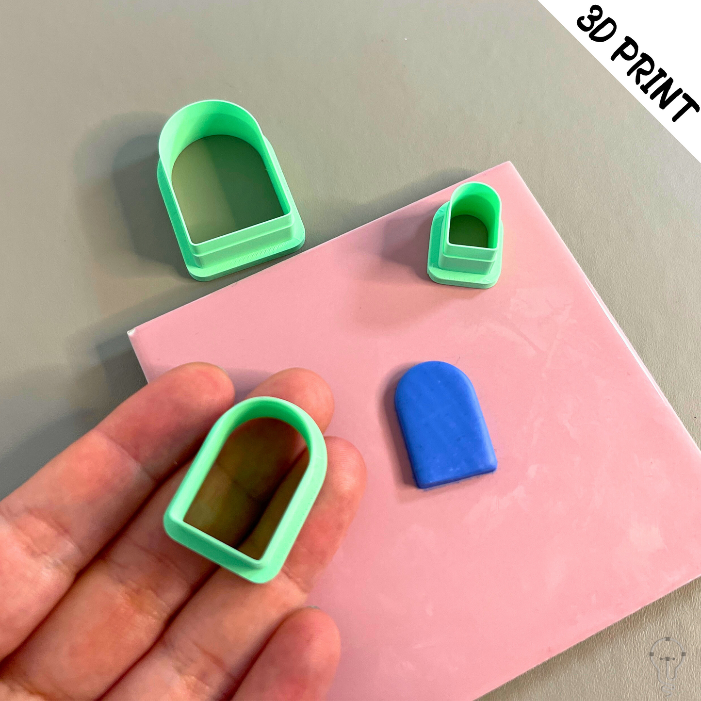 This is a 3D Print file for a Arch shaped cutter - perfect for all sorts of crafts like polymer clay, air dry clay, cookies, ceramics and more. Easy to print and use!