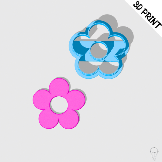 This is a 3D Print file for a Flower shaped cutter - perfect for all sorts of crafts like polymer clay, air dry clay, cookies, ceramics and more. Easy to print and use!