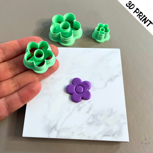 This is a 3D Print file for a Flower shaped cutter - perfect for all sorts of crafts like polymer clay, air dry clay, cookies, ceramics and more. Easy to print and use!