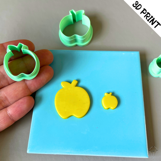 This is a 3D Print file for a Apple shaped cutter - perfect for all sorts of crafts like polymer clay, air dry clay, cookies, ceramics and more. Easy to print and use!