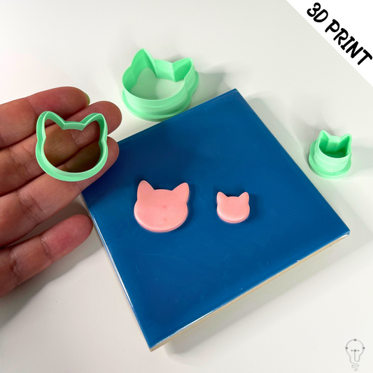 This is a 3D Print file for a Cat shaped cutter - perfect for all sorts of crafts like polymer clay, air dry clay, cookies, ceramics and more. Easy to print and use!