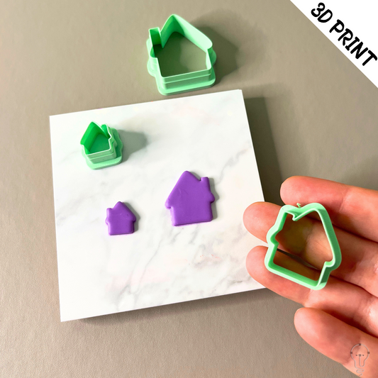 This is a 3D Print file for a Gingerbread House shaped cutter - perfect for all sorts of crafts like polymer clay, air dry clay, cookies, ceramics and more. Easy to print and use!