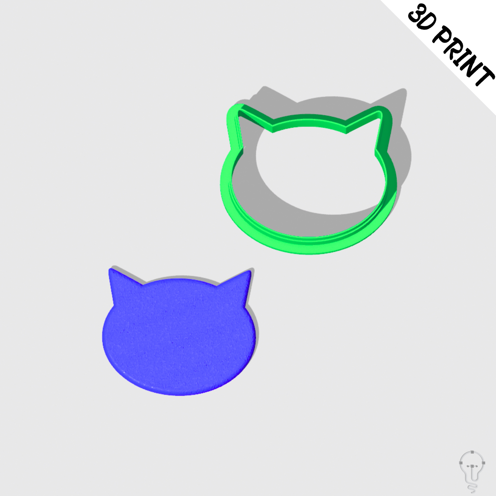 This is a 3D Print file for a Cat shaped cutter - perfect for all sorts of crafts like polymer clay, air dry clay, cookies, ceramics and more. Easy to print and use!