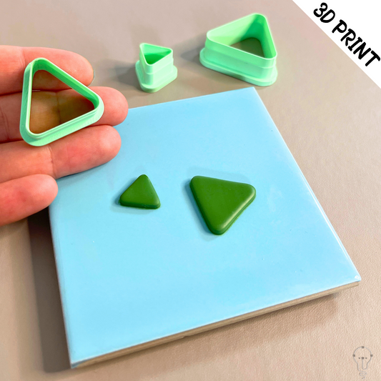 This is a 3D Print file for a Triangle shaped cutter - perfect for all sorts of crafts like polymer clay, air dry clay, cookies, ceramics and more. Easy to print and use!