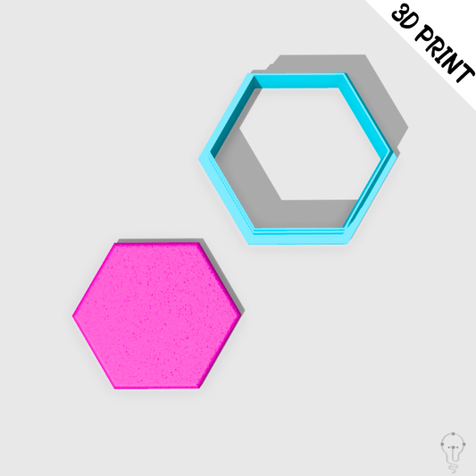 This is a 3D Print file for a Hexagon shaped cutter - perfect for all sorts of crafts like polymer clay, air dry clay, cookies, ceramics and more. Easy to print and use!