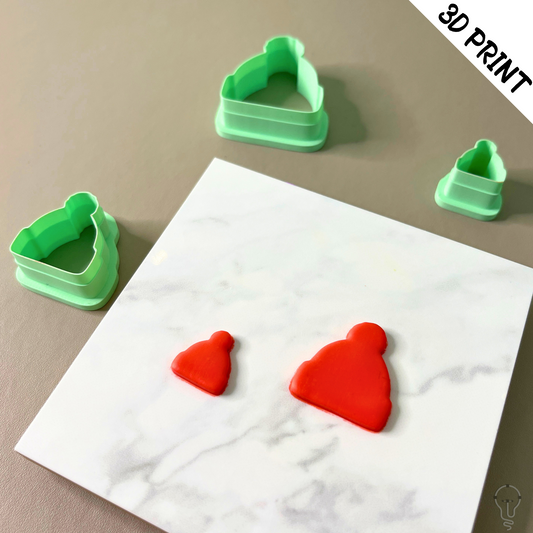 This is a 3D Print file for a Santa Hat shaped cutter - perfect for all sorts of crafts like polymer clay, air dry clay, cookies, ceramics and more. Easy to print and use!