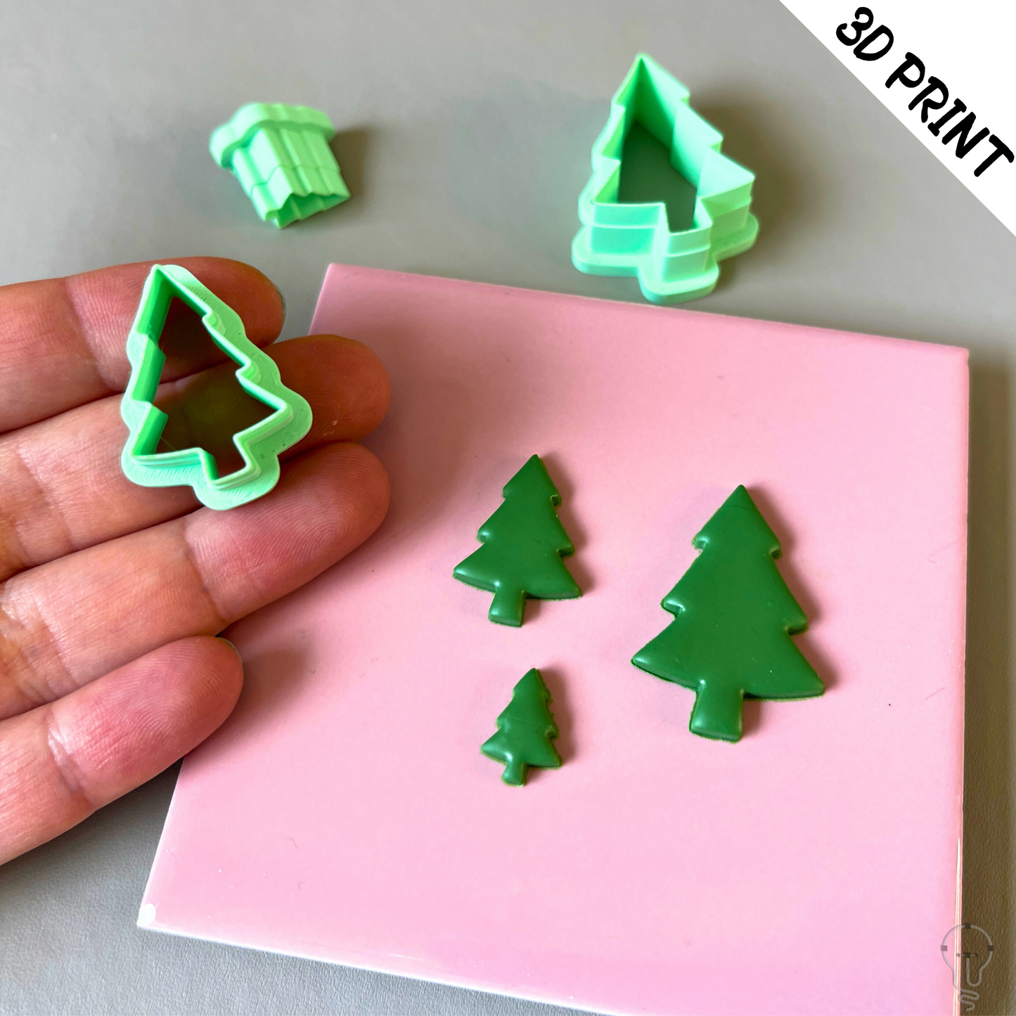 This is a 3D Print file for a Christmas tree shaped cutter - perfect for all sorts of crafts like polymer clay, air dry clay, cookies, ceramics and more. Easy to print and use!