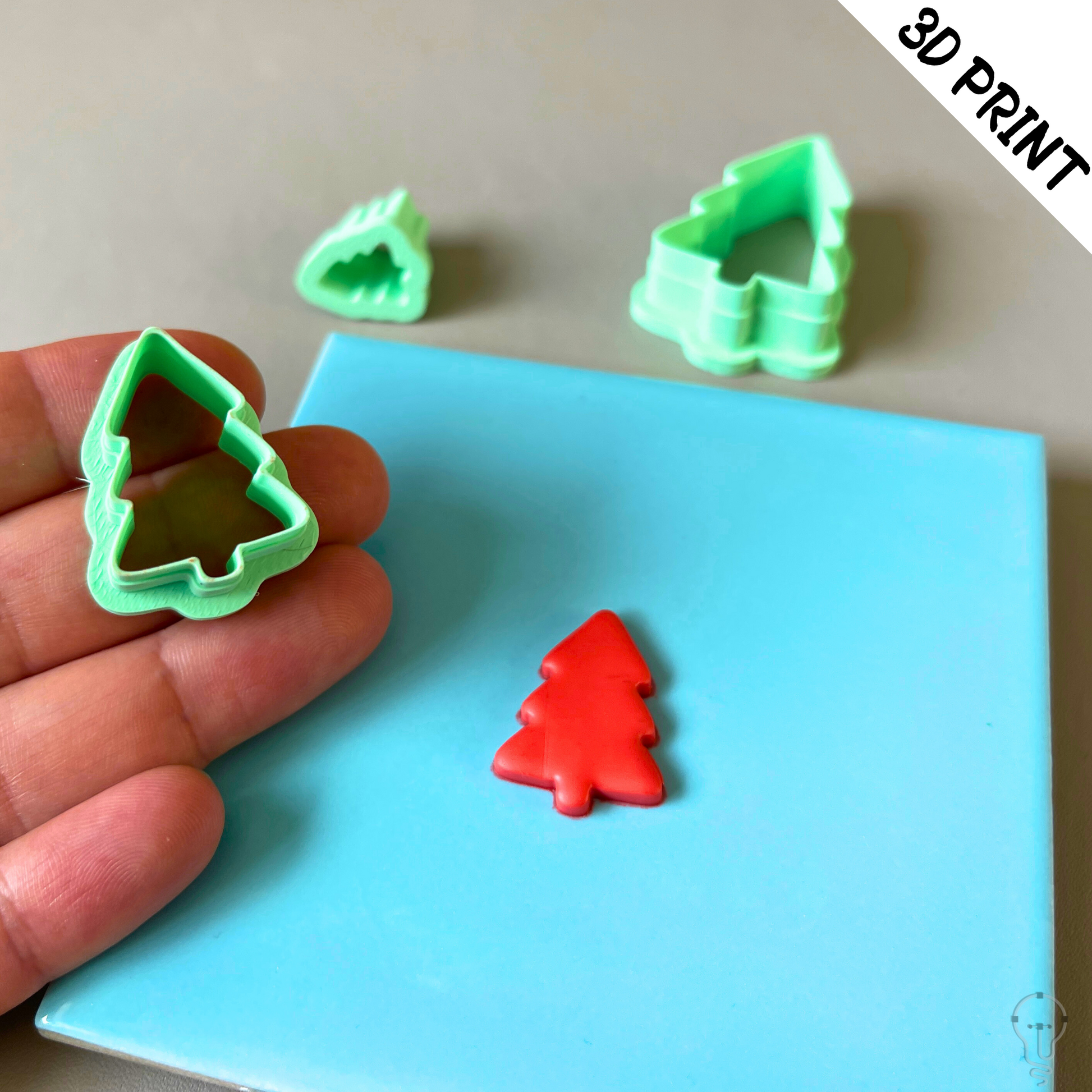 This is a 3D Print file for a Christmas Tree shaped cutter - perfect for all sorts of crafts like polymer clay, air dry clay, cookies, ceramics and more. Easy to print and use!