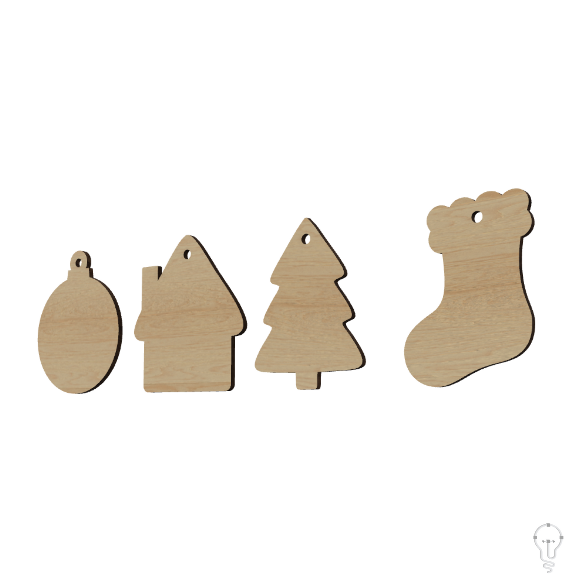 Christmas Ornament SVG Bundle | Laser Cut Files for Christmas Bauble Tree Decorations