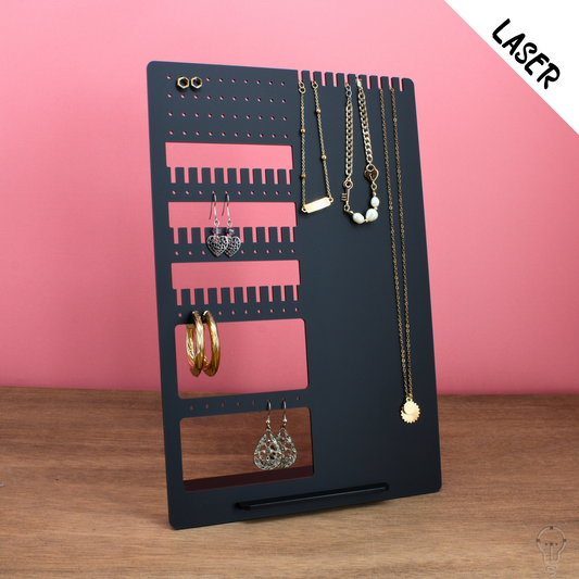 Jewelry Holder Stand Laser Cutting File | SVG DXF PDF | Earring organizer Home Decor