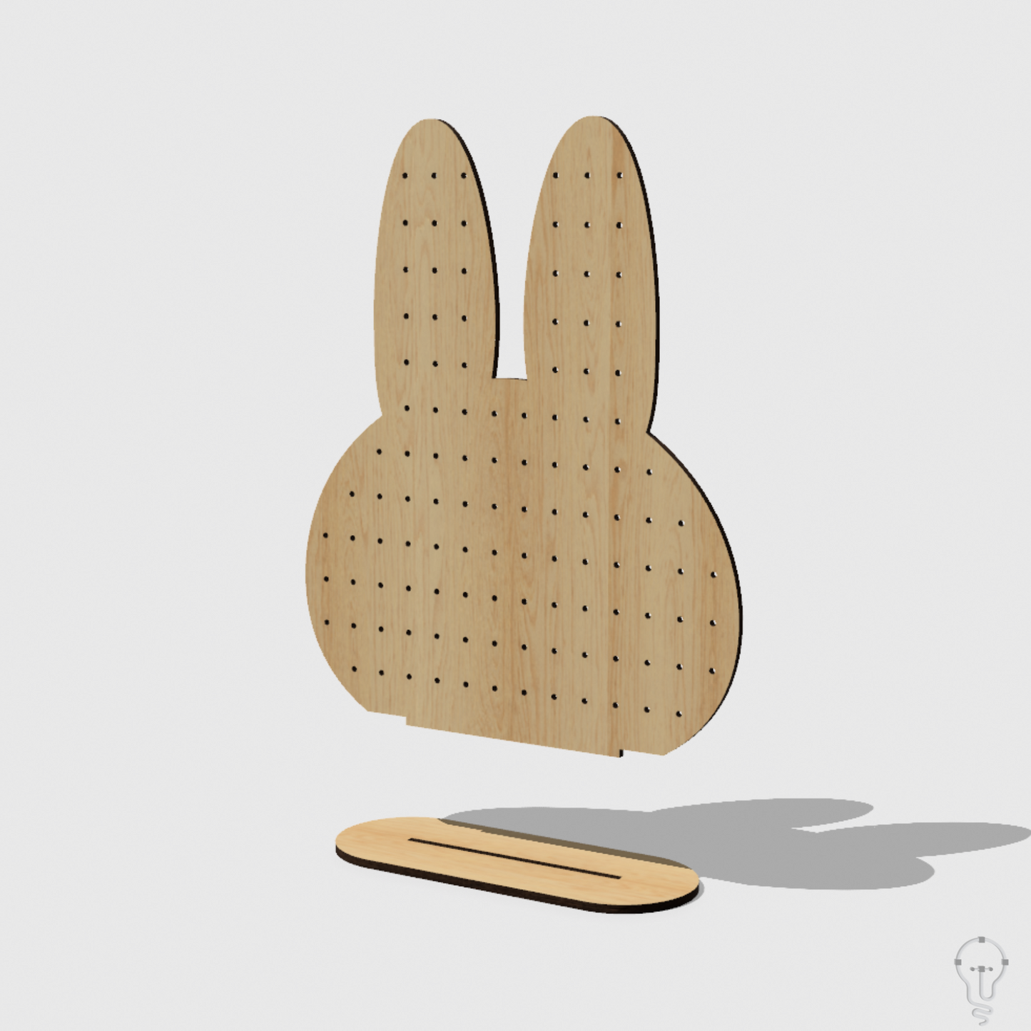 Bunny Earring Holder Laser Cutting File | SVG DXF PDF | Jewelry Organizer Home Decor