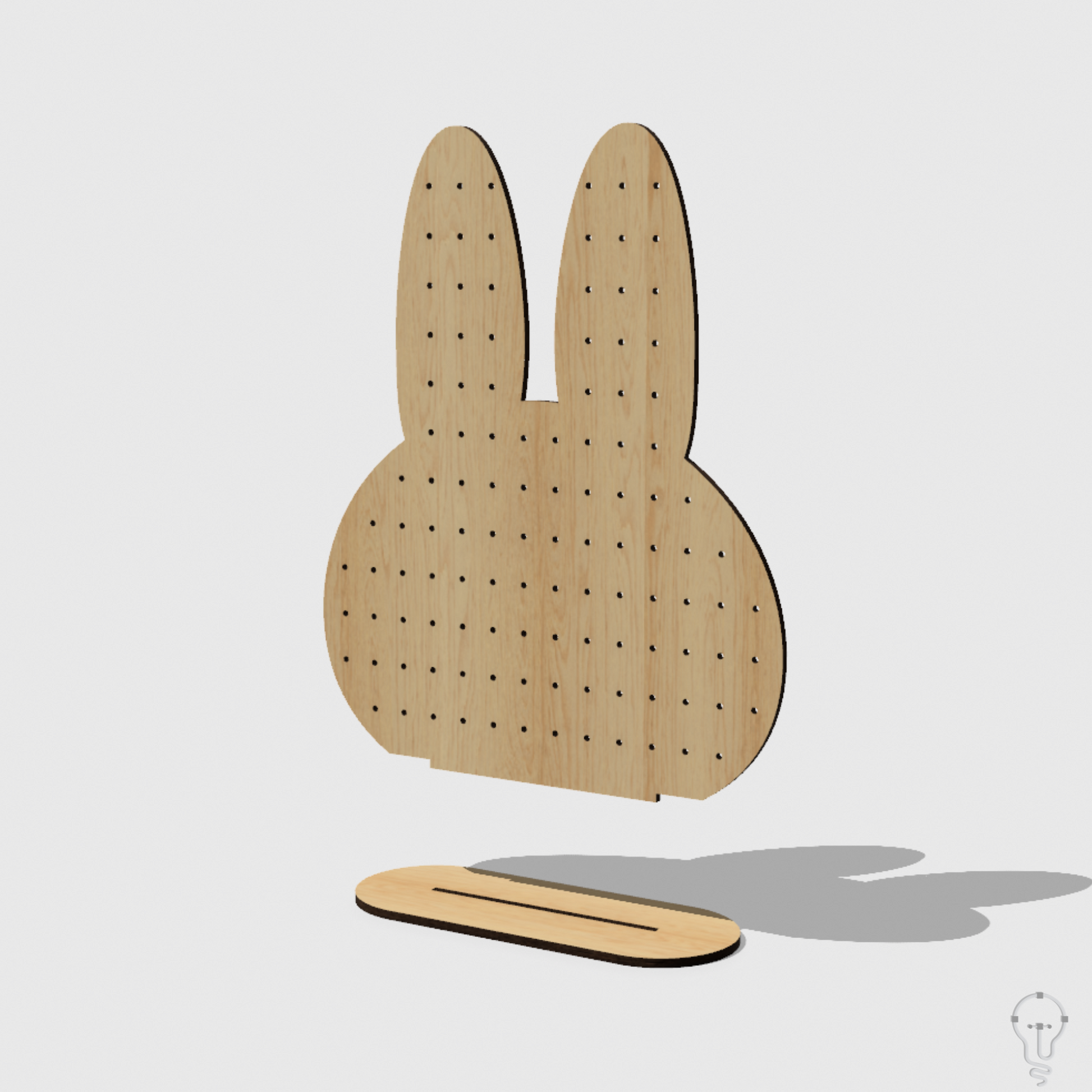 Bunny Earring Holder Laser Cutting File | SVG DXF PDF | Jewelry Organizer Home Decor