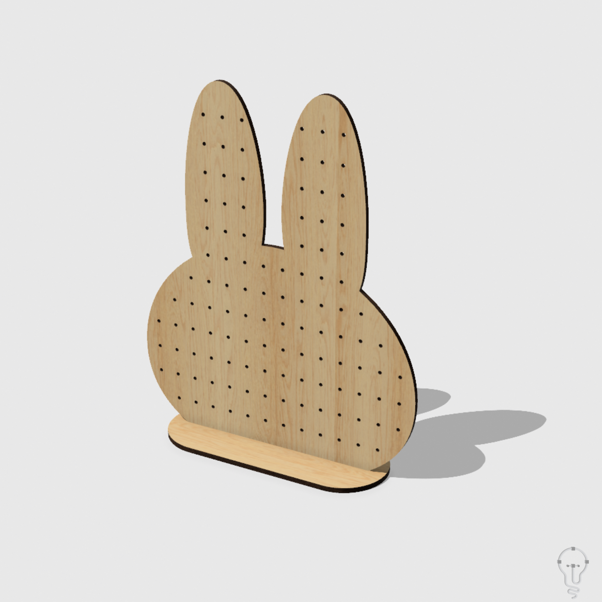 Bunny Earring Holder Laser Cutting File | SVG DXF PDF | Jewelry Organizer Home Decor