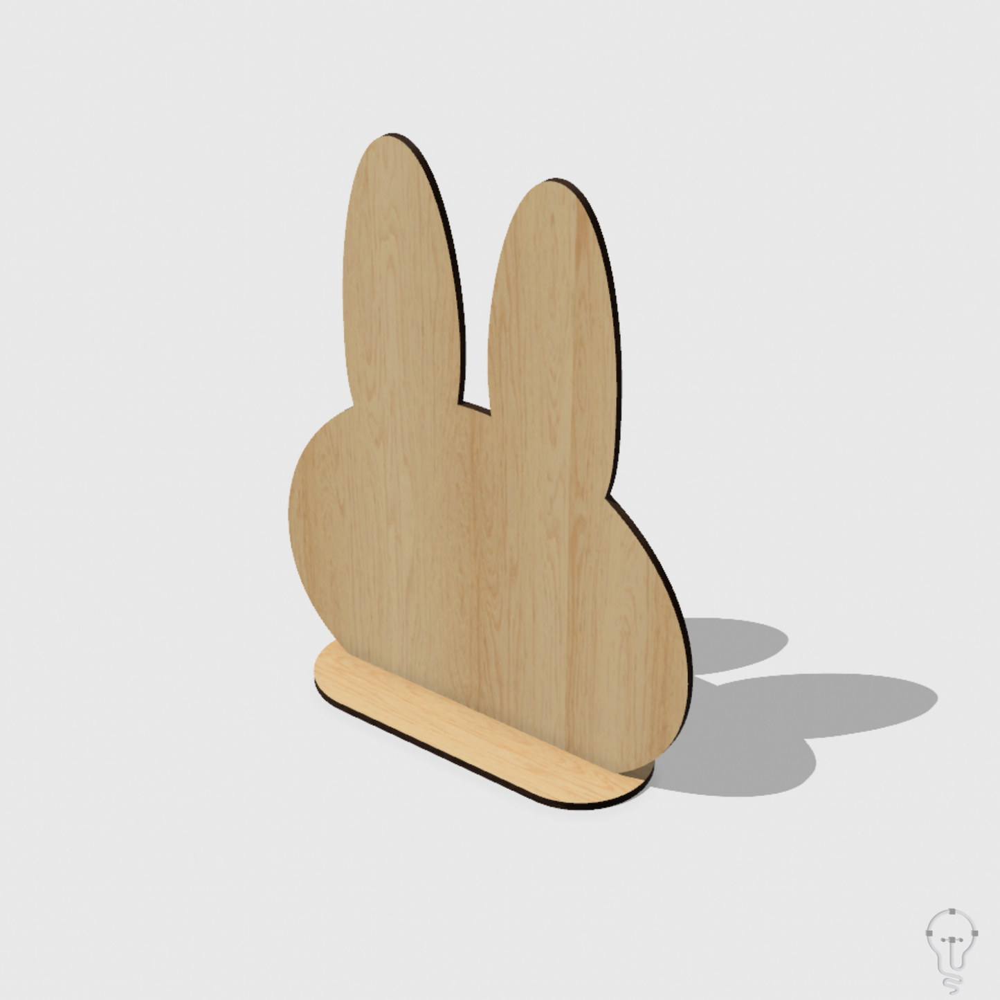 Bunny Sign Laser Cut File | SVG Price Tag Sign Decor - DXF pdf Acrylic Wood Template - Wedding table number