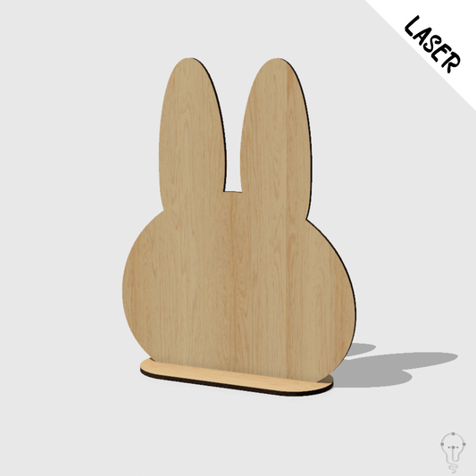 Bunny Sign Laser Cut File | SVG Price Tag Sign Decor - DXF pdf Acrylic Wood Template - Wedding table number