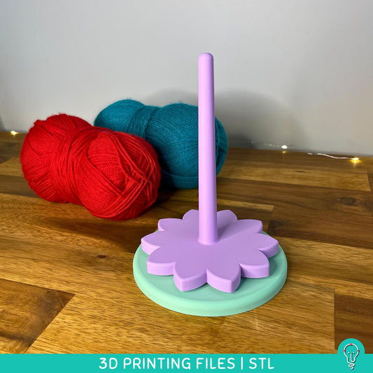 Rotating Yarn Holder STL Files for 3D Printing