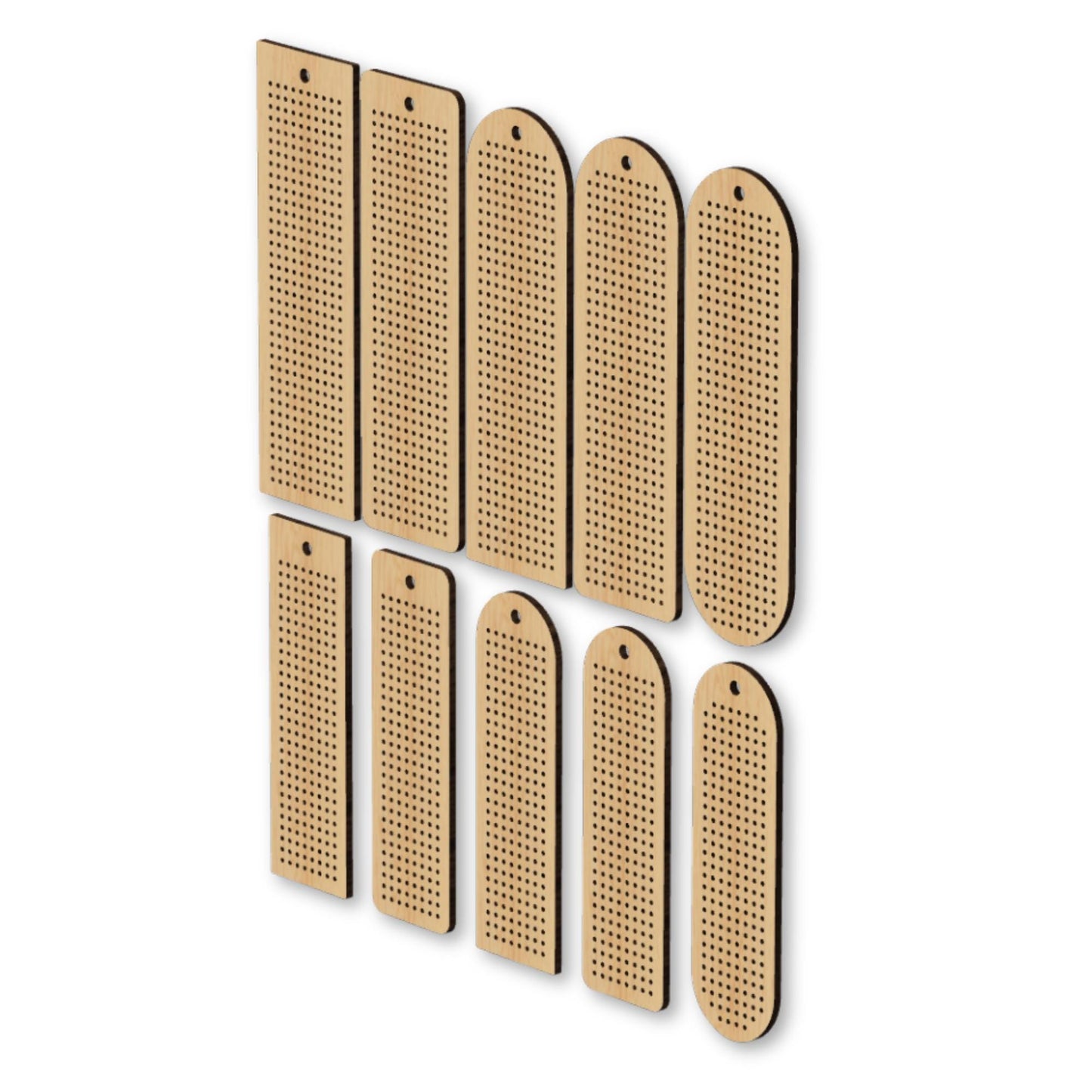 Cross stitch Bookmark Bundle SVG Files for Laser Cutting