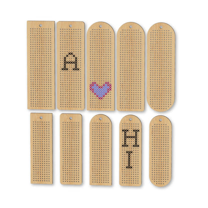 Cross stitch Bookmark Bundle SVG Files for Laser Cutting