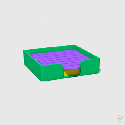 Post-it case and To Do List stencil set template STL Files for 3D Printing