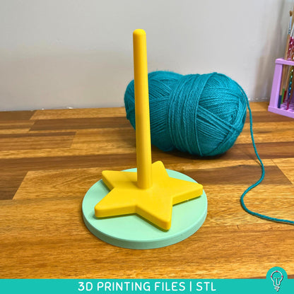 Rotating Yarn Holder STL Files for 3D Printing