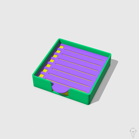 Post-it case and To Do List stencil set template STL Files for 3D Printing