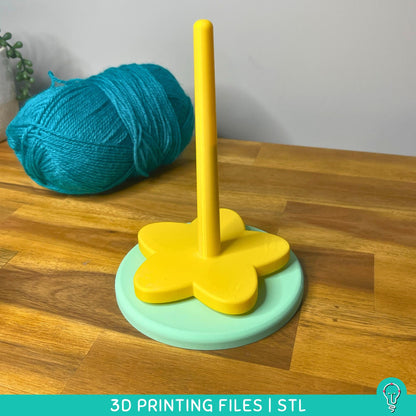 Rotating Yarn Holder STL Files for 3D Printing